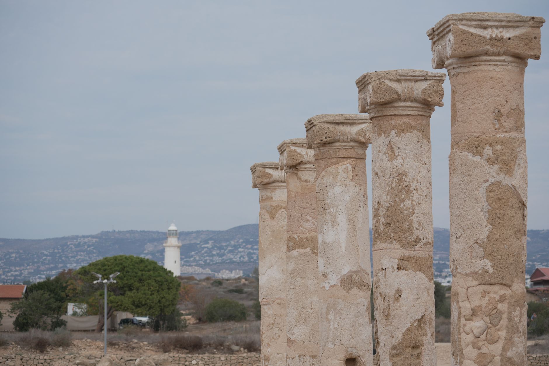 Antické mozaiky v archeologickém parku Pafos na Kypru s výjevy z řecké mytologie