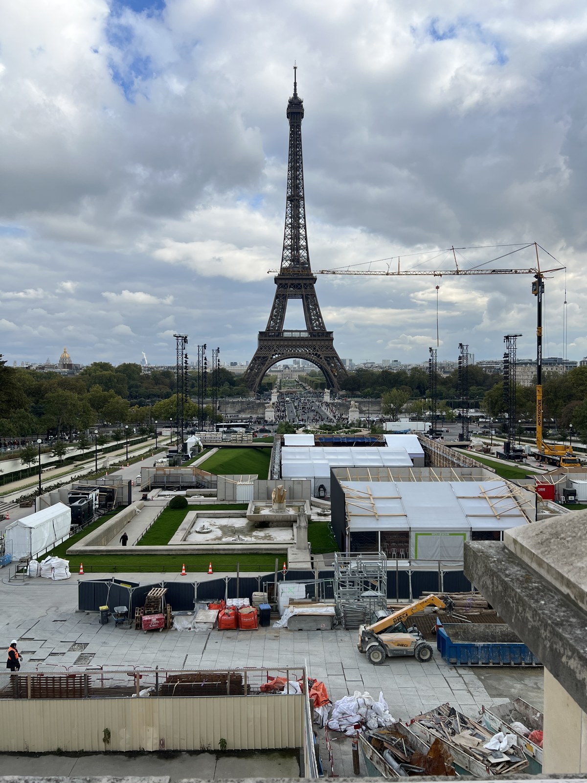 Eiffelova věž v Paříži z Trocadéra