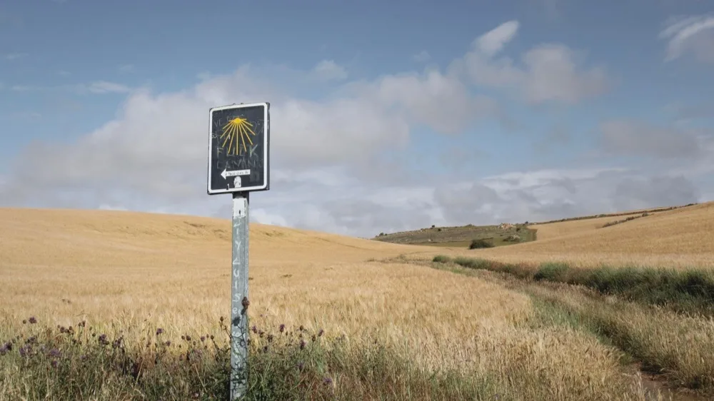 Pobřeží severního Španělska na trase Camino del Norte s výhledem na Atlantik
